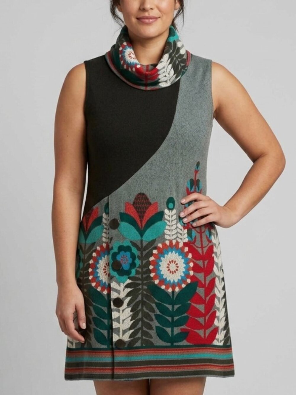 Trop Belle Pour Toi Boho Floral Knit Dress